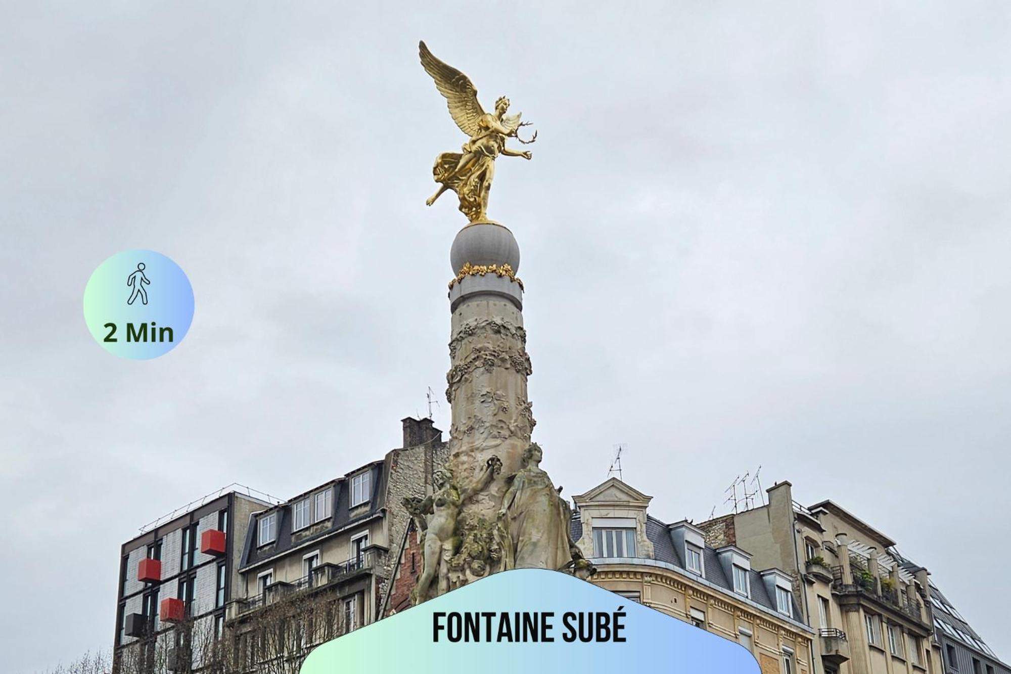 Passage Secret - Ideal Pro, Couples, Familles & Amis - Le Calme En Hypercentre - Wifi Haut Debit - Netflix - Machine A Laver - Gare, Cathedrale, Commerces, Restaurants & Transports En Commun A Moins De 10 Minutes A Pied Reims Exterior photo